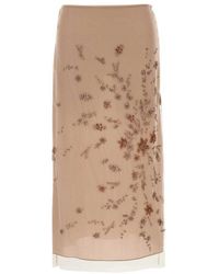 Fendi - Antiqued Tulle Skirt - Lyst