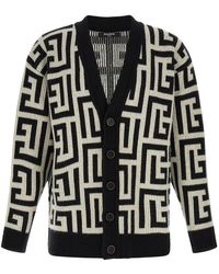 Balmain - Monogram Macro Cardigan - Lyst