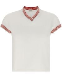 Versace - V Neck T-Shirt - Lyst