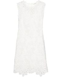 Ermanno Scervino - Embroidered Lace Short Dress - Lyst