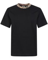 Burberry - Crew Neck T-Shirt - Lyst