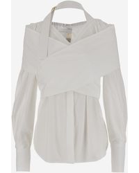 Patou - Crossbanded Bluse - Lyst