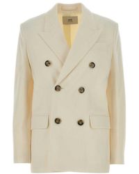 Ami Paris - Solid Notched Lapel Jacket - Lyst