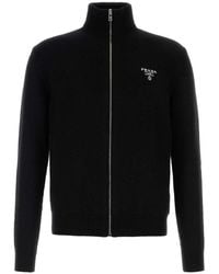Prada - Cashmere Cardigan - Lyst