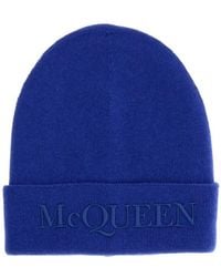 McQueen - Logo Beanie Hat - Lyst