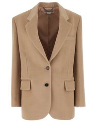 Stella McCartney - Solid Notched Lapel Blazer - Lyst