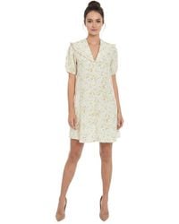 Samsøe & Samsøe - Floral V Neck Mini Dress - Lyst