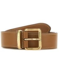 Miu Miu - Caramel Solid Buckle Belt - Lyst