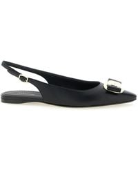 Ferragamo - Solid Zelmy Flats - Lyst