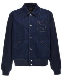 Wales Bonner - 'The Echo Denim Varsity' Jacket - Lyst