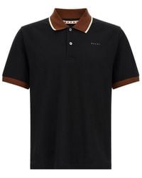Marni - Solid Shirt Collar Polo - Lyst