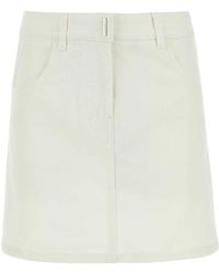 Givenchy - Denim Mini Skirt - Lyst