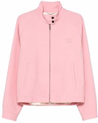 Miu Miu - Solid Mandarin Collar Jacket - Lyst