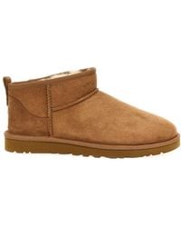 UGG - Classic Ultra Mini Sheepskin Ankle Boots - Lyst