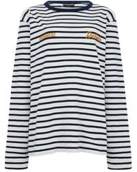 DSquared² - Crew Neck Stripes Logo T-Shirt - Lyst