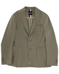 BOSS - Notched Lapel Jacket - Lyst