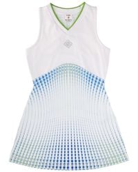 CASABLANCA - Printed V Neck Mini Dress - Lyst