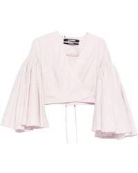 Jacquemus - Le Cache Coeur Paysan Top - Lyst