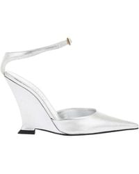 3Juin - Leather Wedge Pumps - Lyst