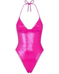 DSquared² - Solid Halter Neck Swimwear - Lyst