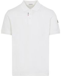 Moncler - Solid Shirt Collar Polo - Lyst