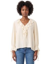 Chloé - Solid V Neck Top - Lyst