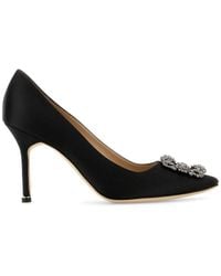 Manolo Blahnik - Satin Hangisi Pumps - Lyst