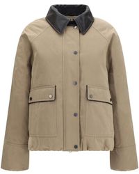 Brunello Cucinelli - Solid Shirt Collar Jacket - Lyst