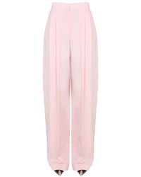McQueen - Relaxed Pleated Pants - Lyst