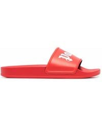 Palm Angels - Logo Pool Slides - Lyst