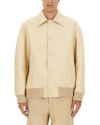 Lanvin - Solid Shirt Collar Jacket - Lyst