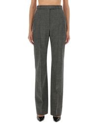 McQueen - Straight Flat Front Pants - Lyst