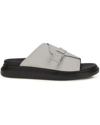 McQueen - Leather Sandal - Lyst