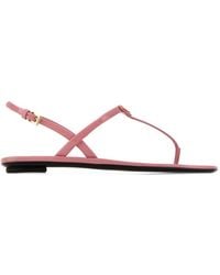 Prada - Leather Thong Sandals - Lyst