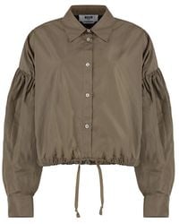 MSGM - Relaxed Solid Shirt - Lyst