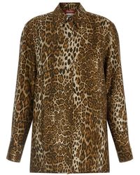 Max Mara - Animal Print Shirt - Lyst