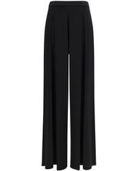 Max Mara - Flared Flat Front Pants - Lyst