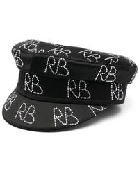 Ruslan Baginskiy - Baker Boy Logo Strass Hat - Lyst