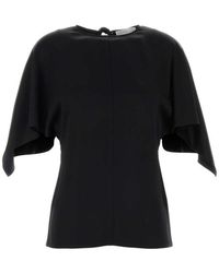 Stella McCartney - Solid Round Neck Top - Lyst