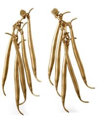 Jacquemus - Golden Bean Charm Dangler Earrings - Lyst