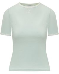 Courreges - Logo Crew Neck T-Shirt - Lyst
