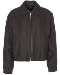 Ami Paris - Solid Shirt Collar Jacket - Lyst