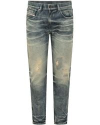 DIESEL - Skinny Mid Rise Jeans - Lyst