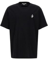 JW Anderson - J.W.Anderson 'Anchor Embroidery' T-Shirt - Lyst