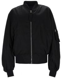 The Attico - Bomber Jacket With Pocket Polyester - Lyst