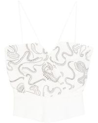 IRO - Embellished V Neck Top - Lyst