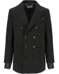 Martine Rose - Striped Double-Breasted Blazer - Lyst