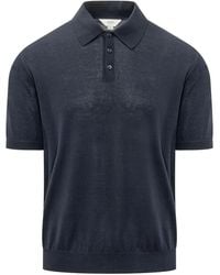 Malo - Solid Shirt Collar Polo - Lyst