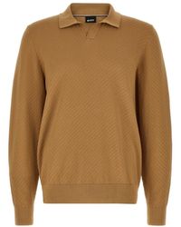 BOSS - Regular Polo Sweater - Lyst