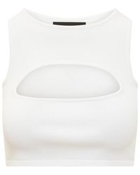 DSquared² - Solid Round Neck Top - Lyst